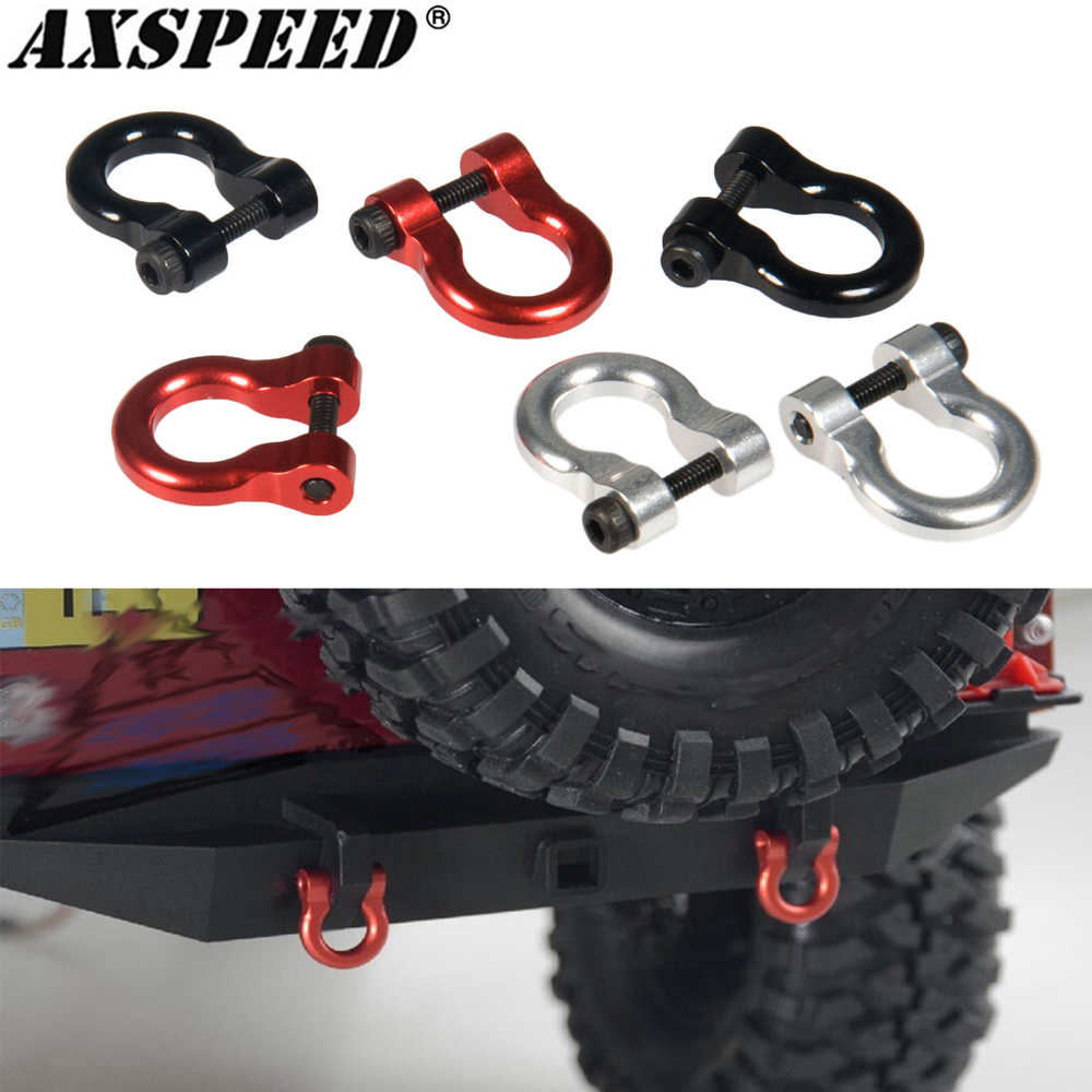 Hobby Rc Van - AXSPEED 2Pcs Metal Bumper D-ring Tow