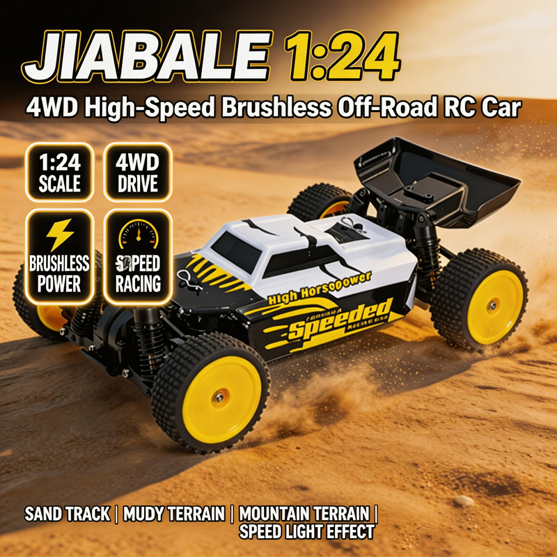 Rc Hobby Off Road - Jiabale 1:24 Brushless 4WD High Speed