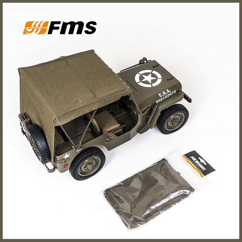 Rc Hobby Crawler - FMS 1/12 C1167 Canvas Roof For