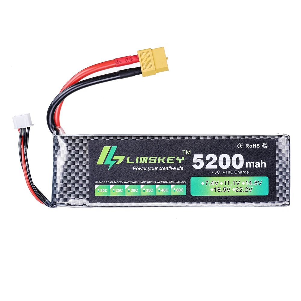 Limskey Power battery 7.4V 520 - огляд і ціна Rc Hobby Hub