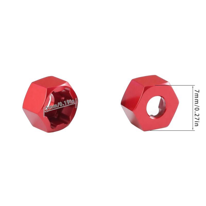 4Pcs 5mm To 7mm Hex Wheel Hub  - огляд і ціна Wheel Hex Adapter