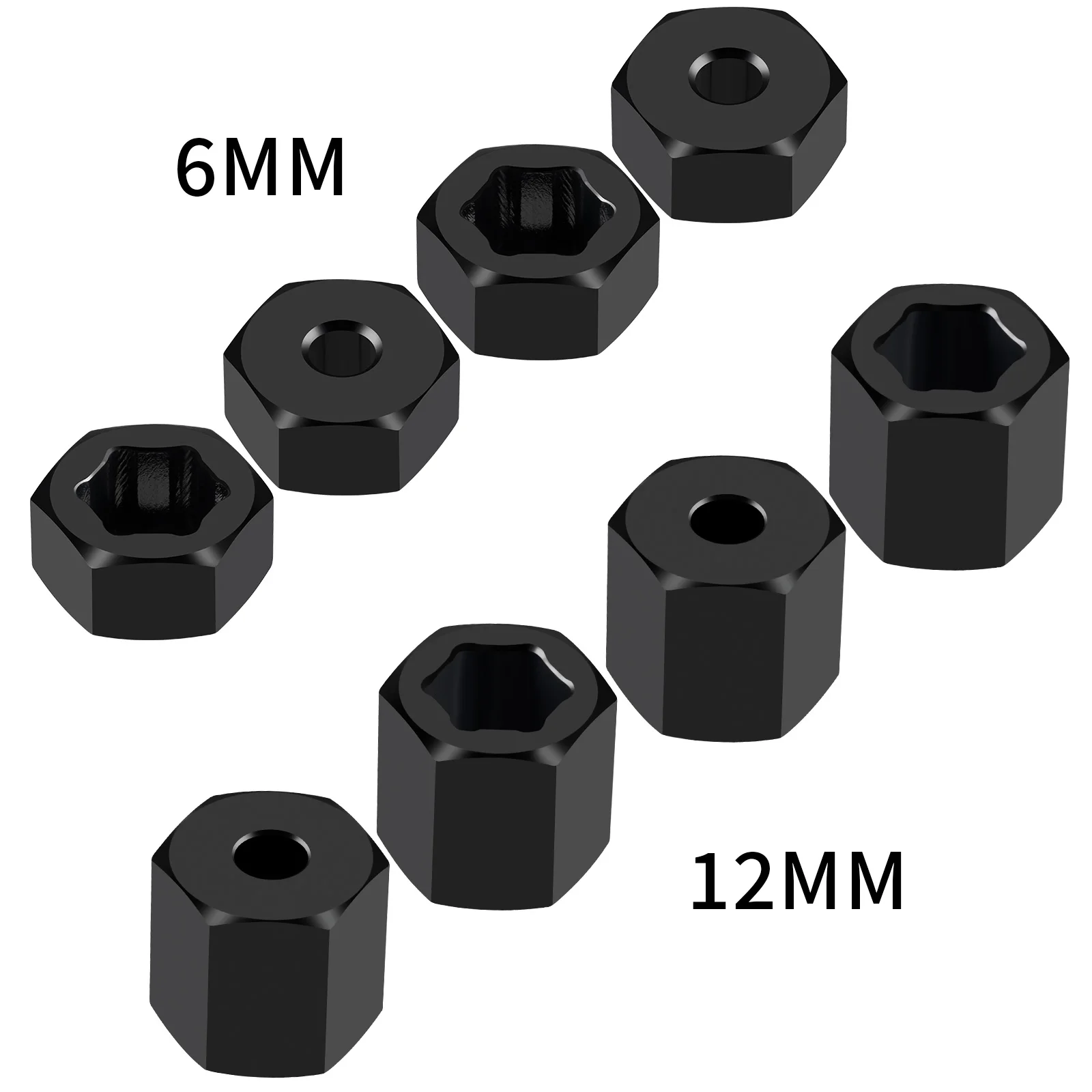 AXSPEED 4Pcs Aluminum 7mm to 1 - огляд і ціна Wheel Hex Adapter