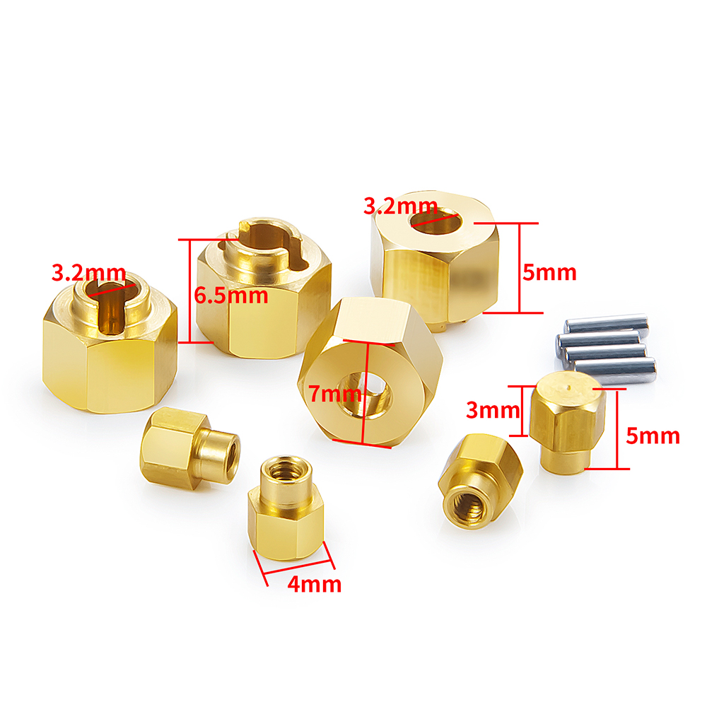 AXSPEED 4PCS Brass Wheel Hex A - огляд і ціна Wheel Hex Adapter