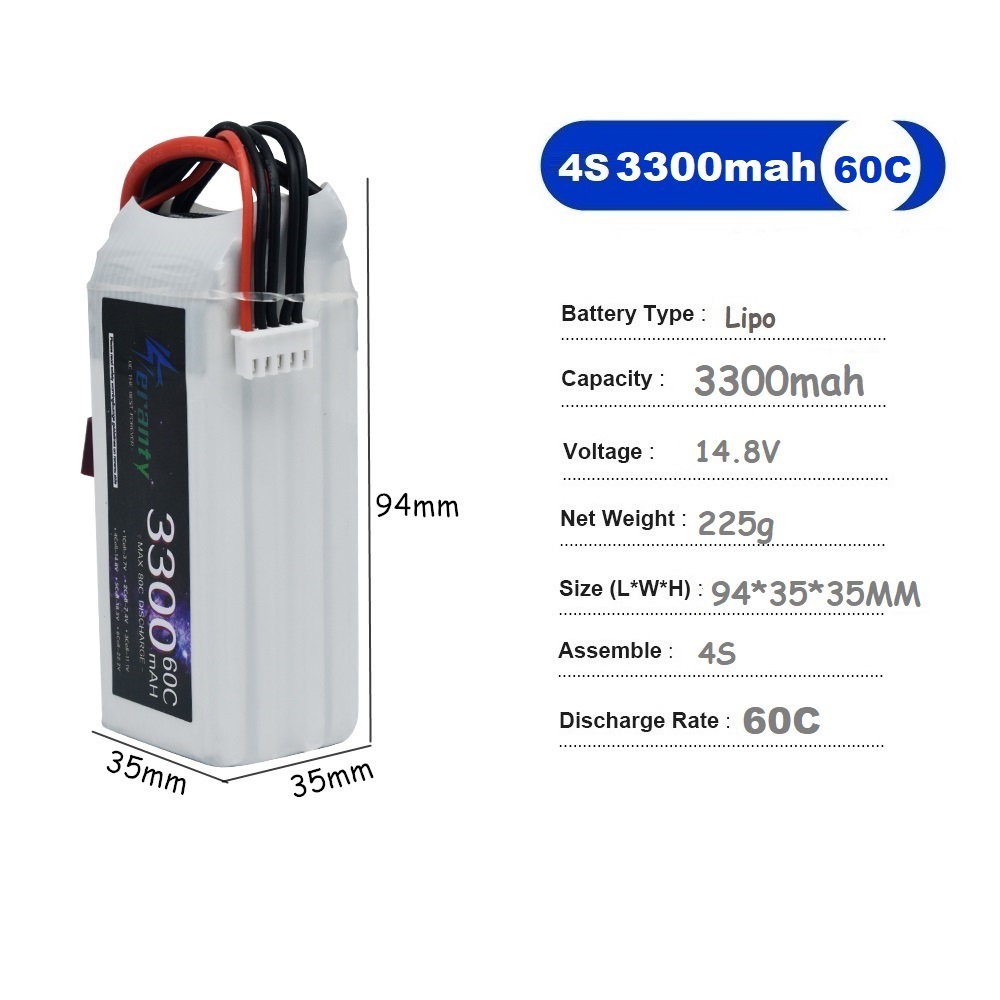 LiPo Rechargeable Battery 4S 3 - огляд і ціна Lipo Battery 4S