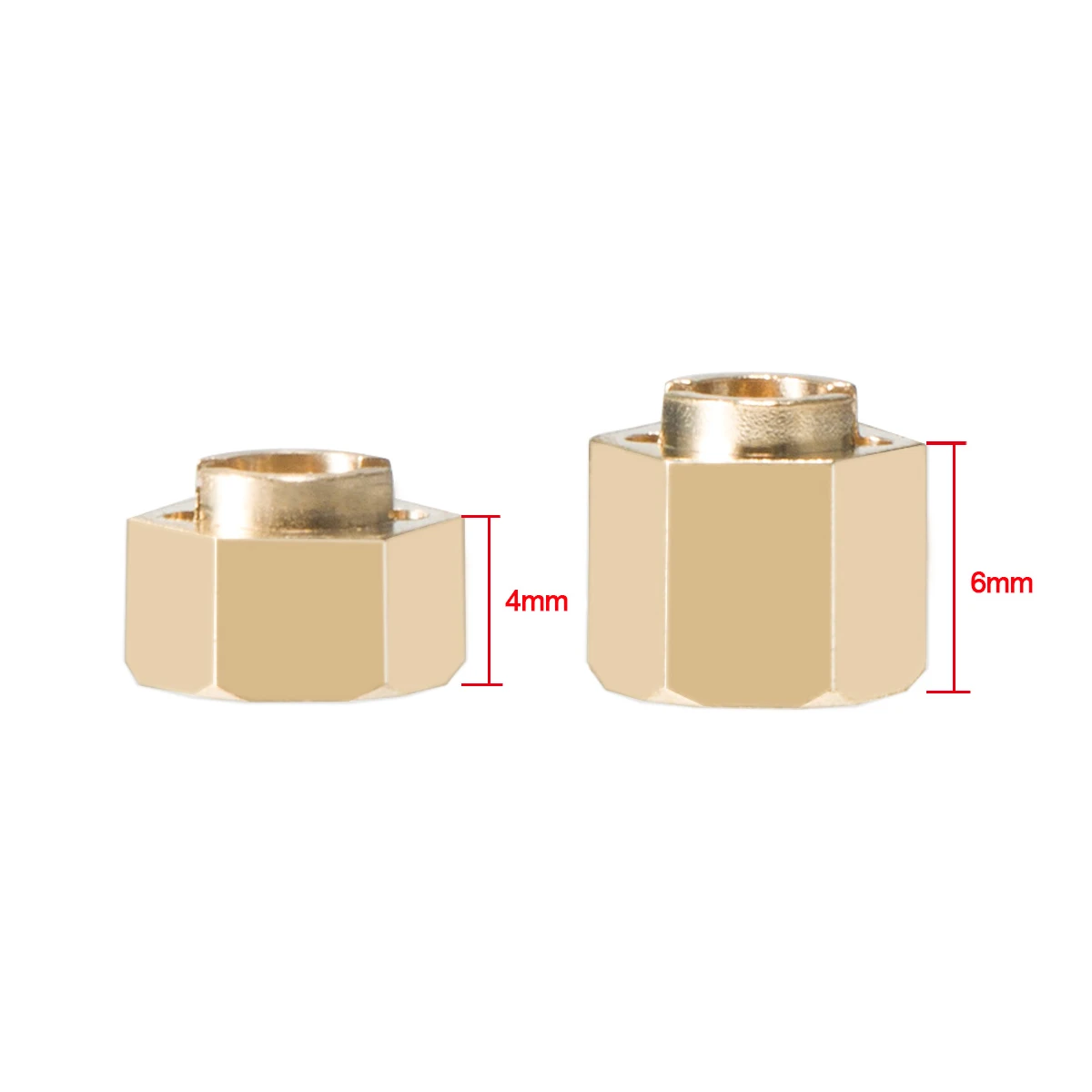 4Pcs Brass TRX4M Hex Wheels Ex - огляд і ціна Wheel Hex Adapter