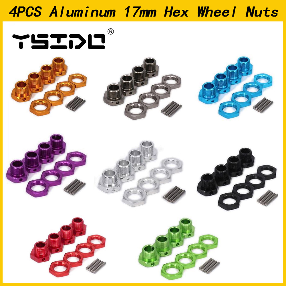 4PCS YSIDO Aluminum 17mm Hex W - огляд і ціна Wheel Hex Adapter