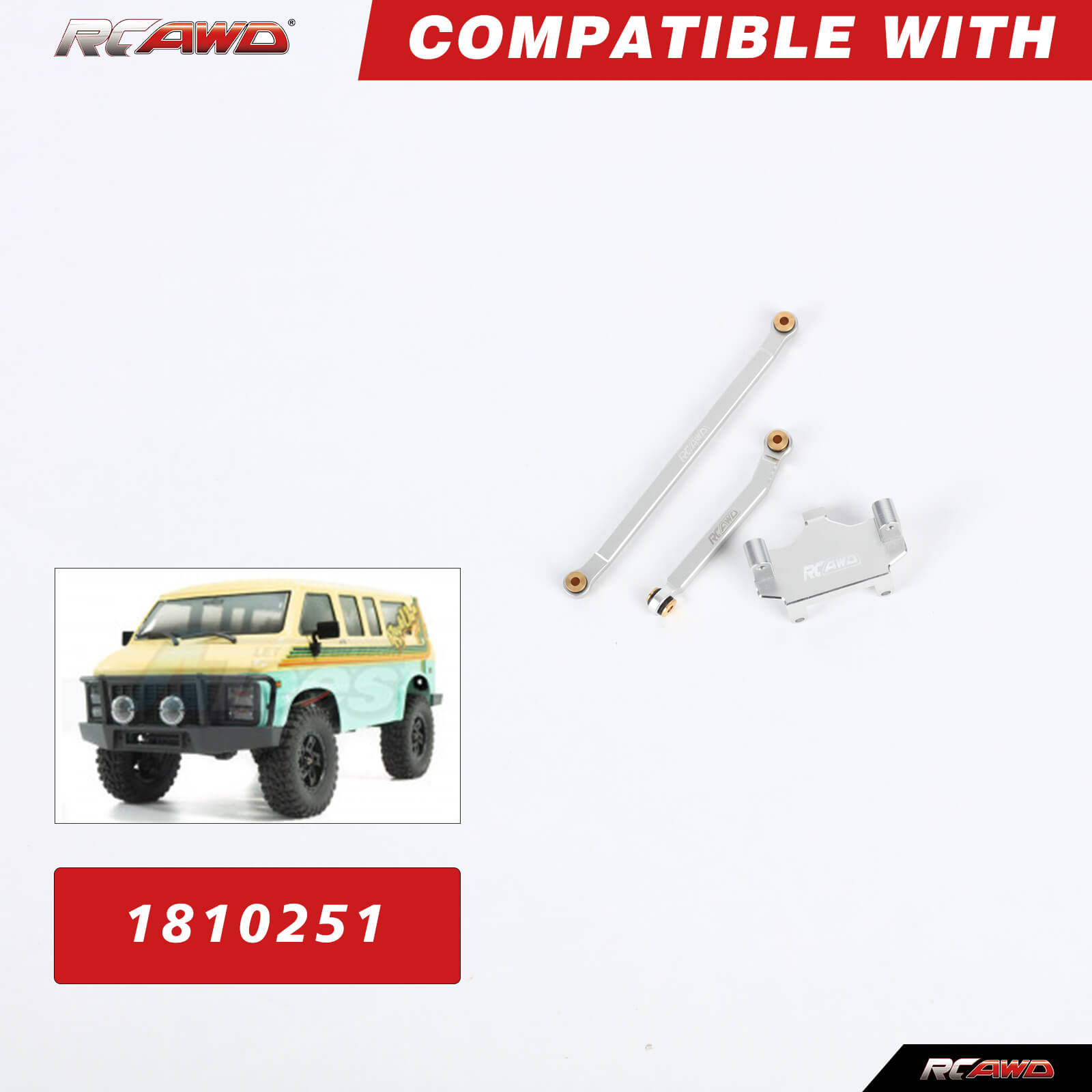 RCAWD Alloy CR18P Servo Mount  - огляд і ціна Hobby Rc Van