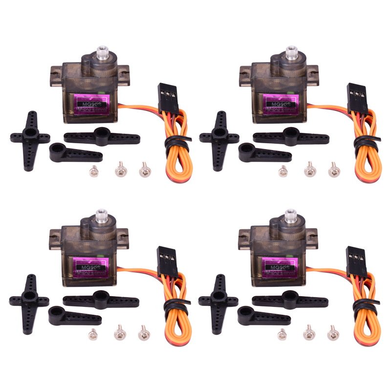 High Quality 4pcs/lot MG90S Me - огляд і ціна Rc Helicopter Hobby Grade