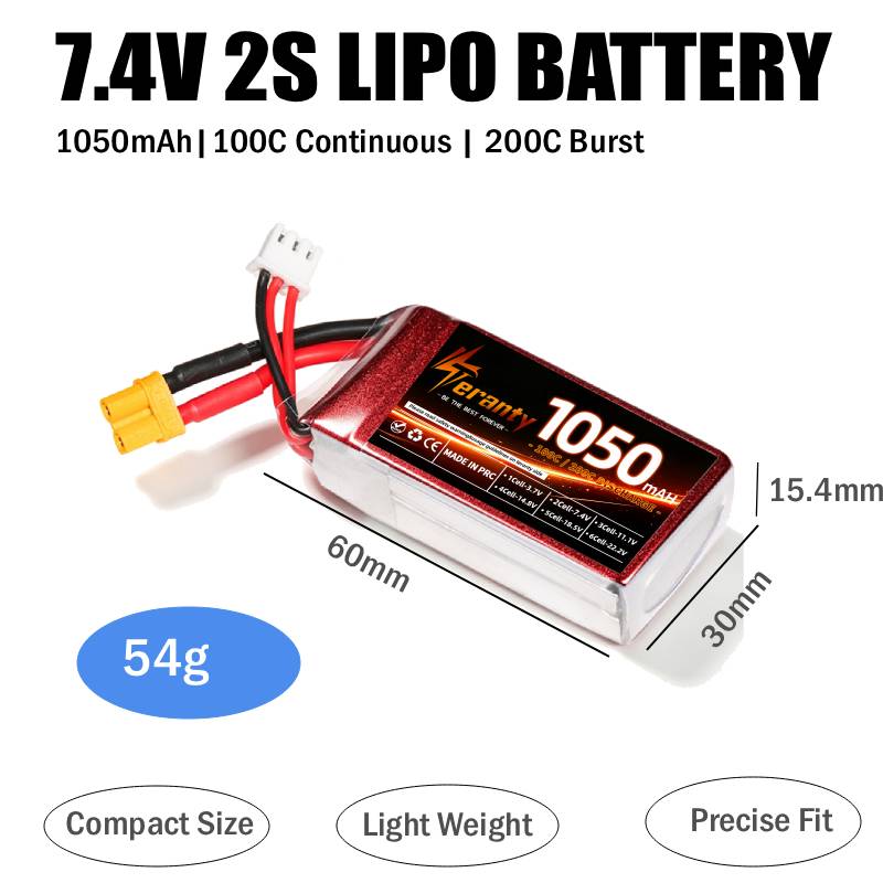 2PCS 1050mAh 2S 3S 4S RC Lipo  - огляд і ціна Lipo Battery 4S