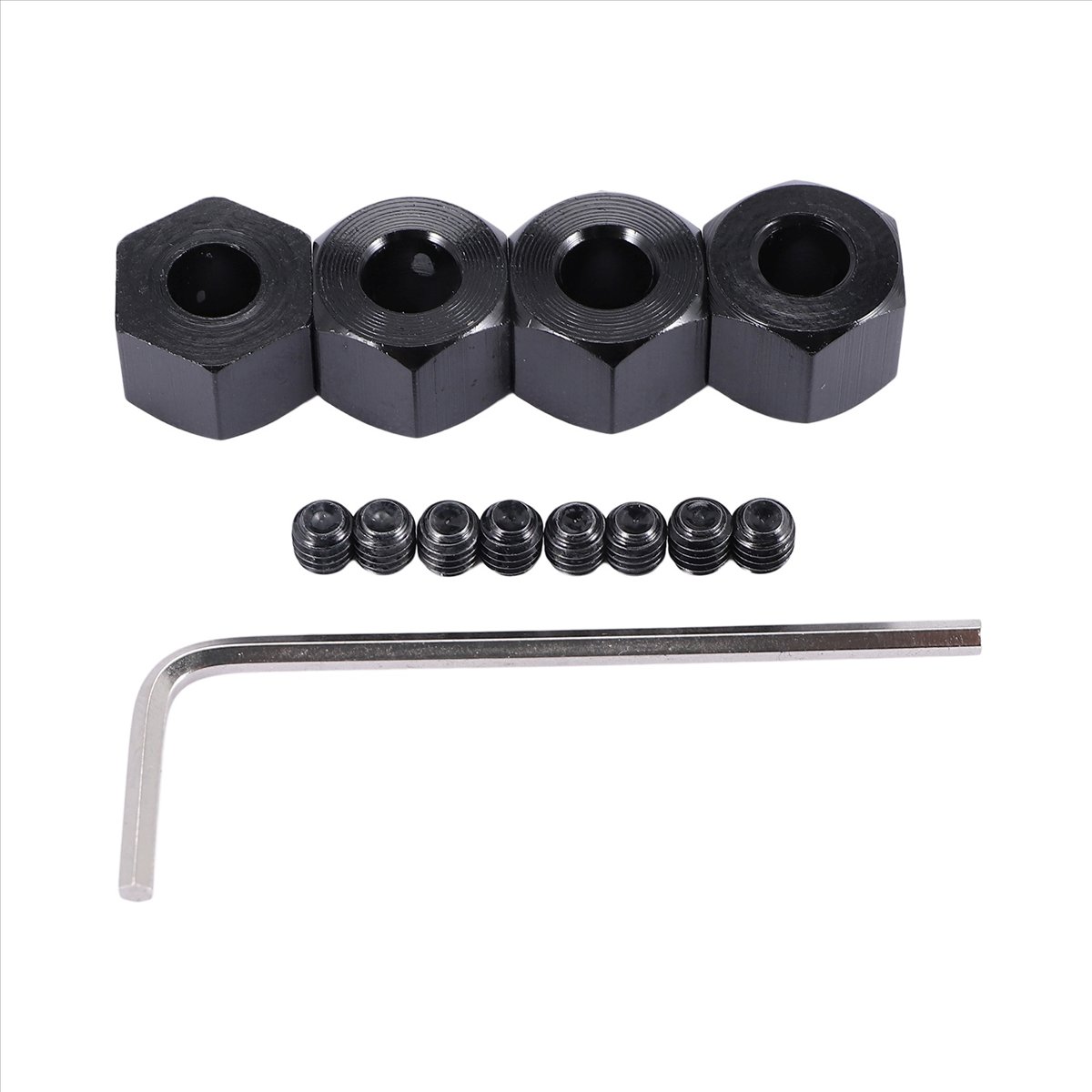 ABXY 4PCS 5mm to 12mm Metal Co - огляд і ціна Wheel Hex Adapter