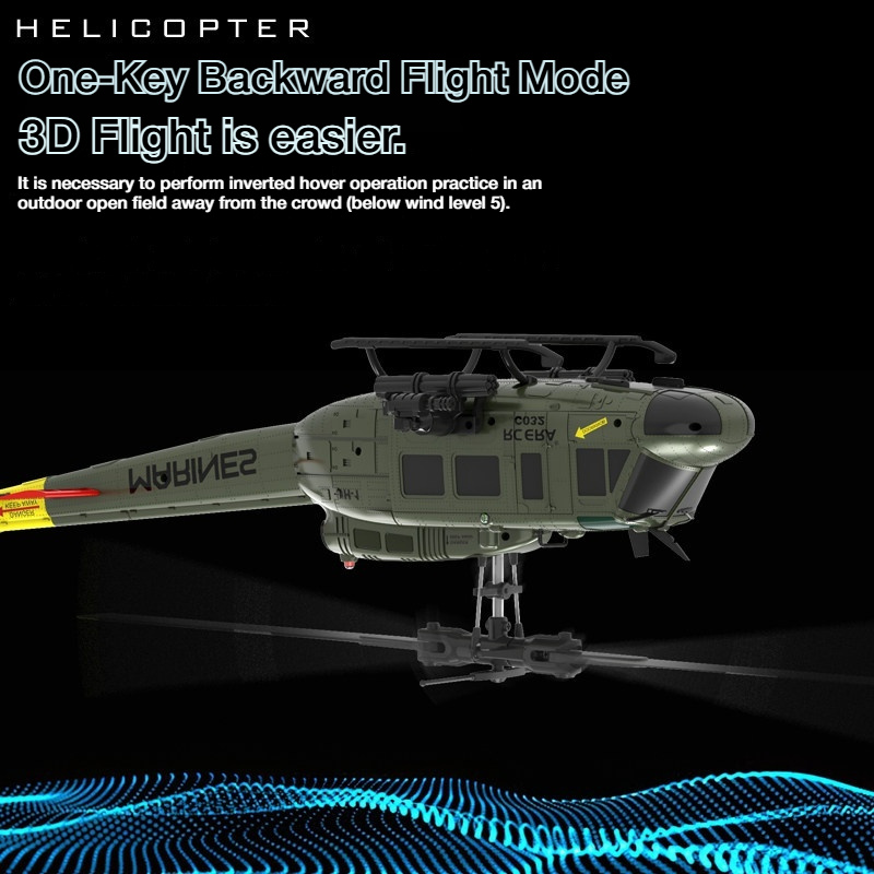 RC ERA C032 UH1 Huey 6 Channel - огляд і ціна Rc Helicopter Hobby Grade