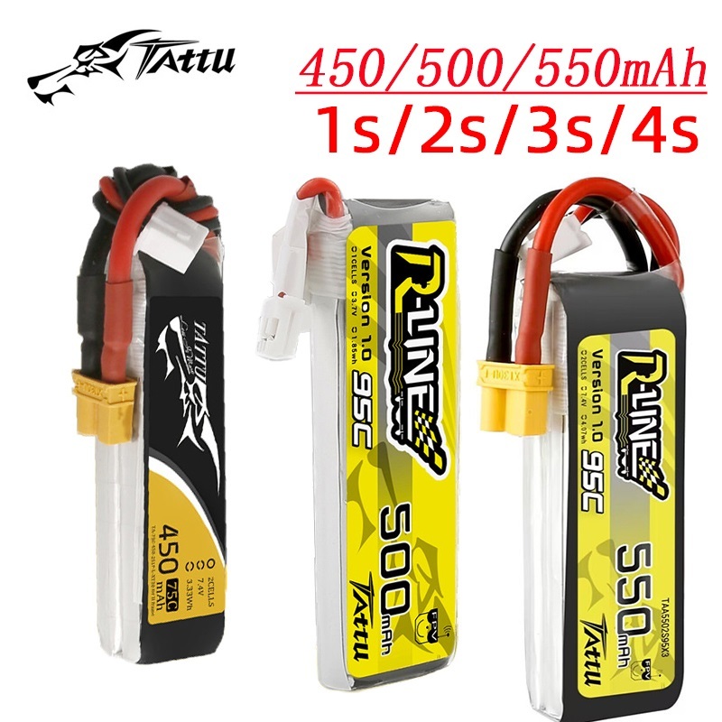 3Pcs NEW TATTU 450/500/550mAh  - огляд і ціна Lipo Battery 4S