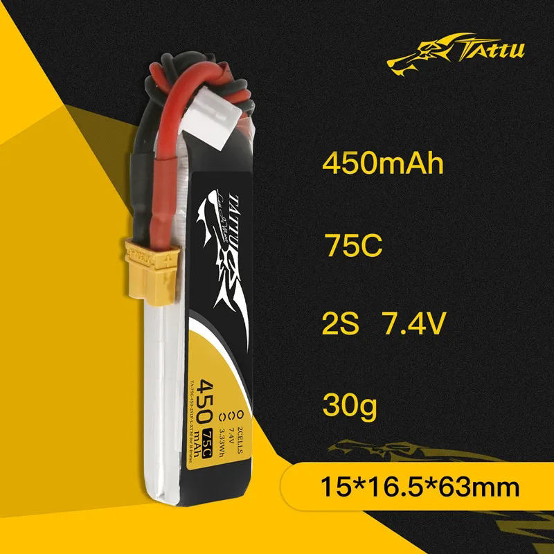 3Pcs NEW TATTU 450/500/550mAh  - огляд і ціна Lipo Battery 4S