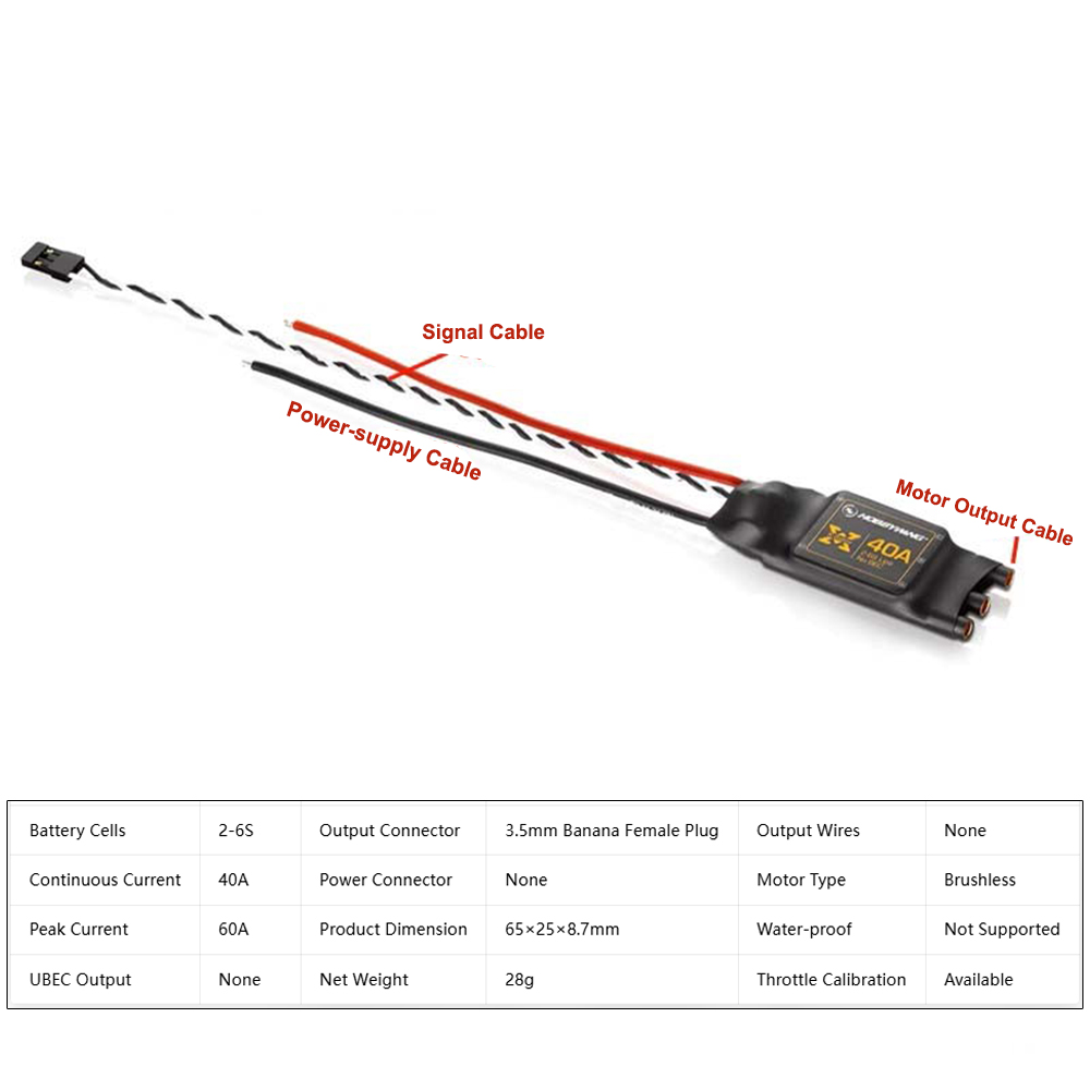 Hobbywing XRotor 40A Brushless - огляд і ціна Rc Hobby Wing