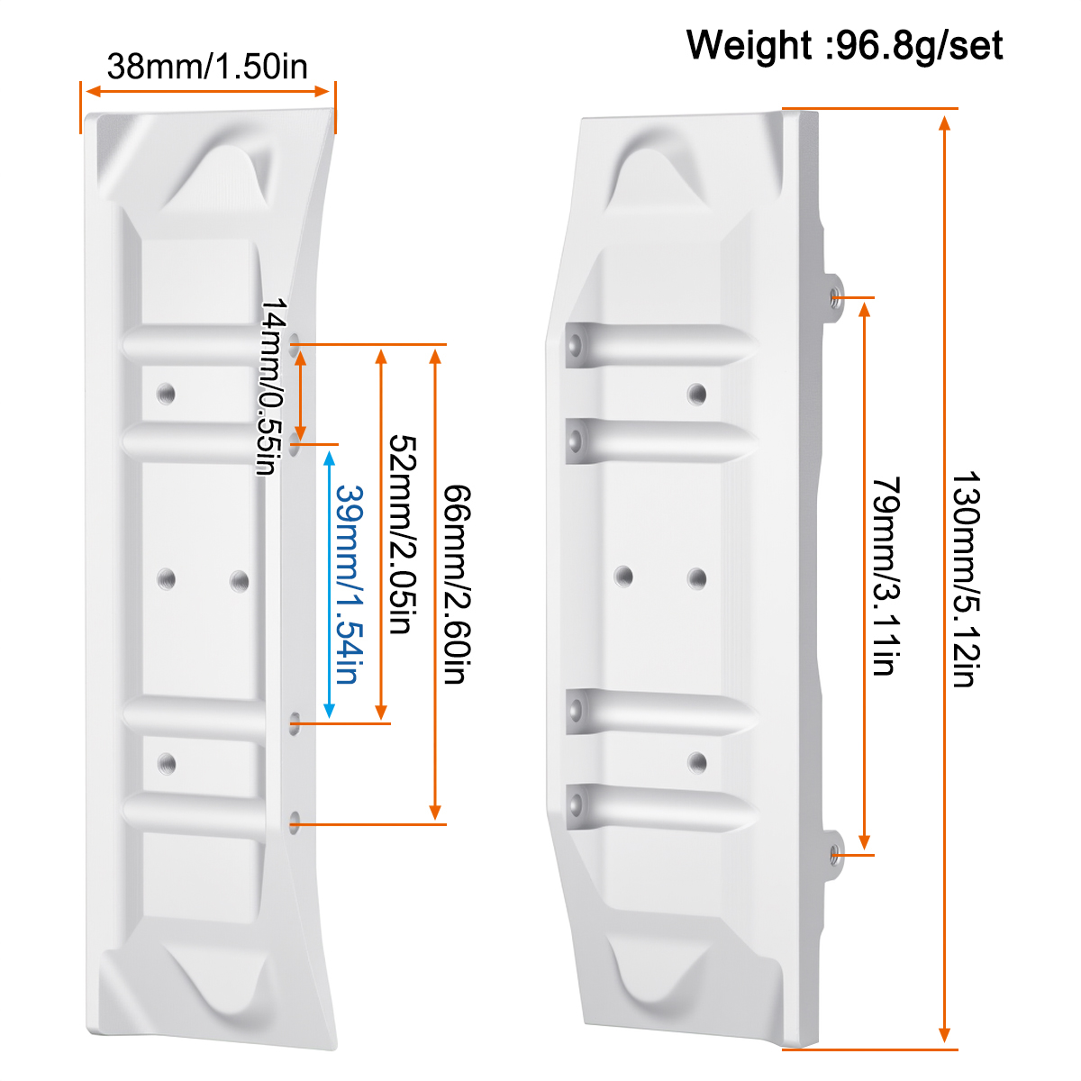 Aluminum Side Pedal for Vanqui - огляд і ціна Rc Hobby Crawler